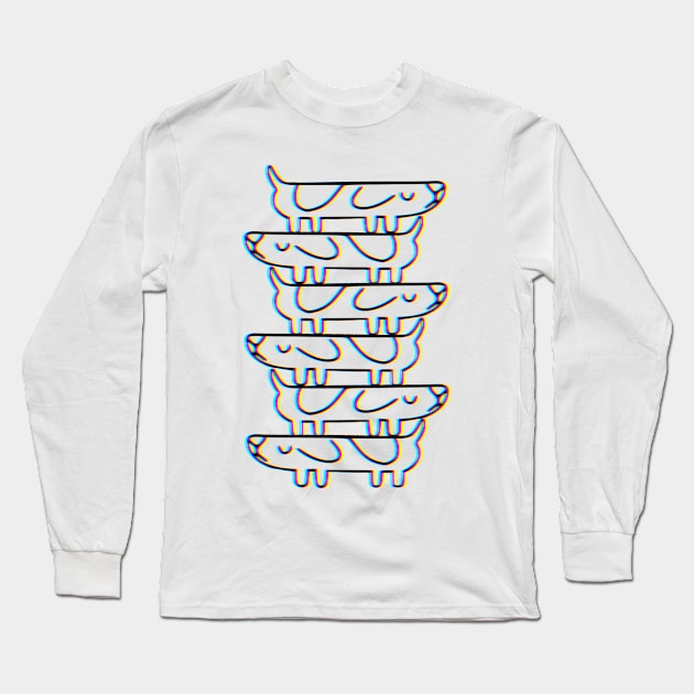 Long dog Long Sleeve T-Shirt by Sass Monkey Designs